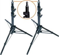 Pro Photo Studio 2 PCS 8.5' Air Cushioned Heavy Duty Light Stands WARRANTY