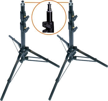 Pro Photo Studio 2 PCS 8.5' Air Cushioned Heavy Duty Light Stands WARRANTY