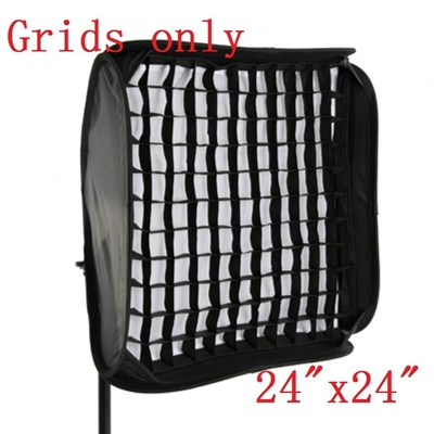 NEW 60cm / 24" honeycomb gird for SpeedLight Flash Softbox with velcro