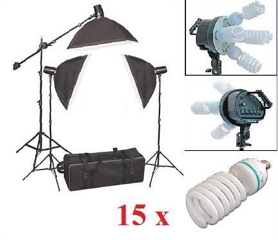 Pro Video Photo Studio Boom Arm lighting Softbox kit