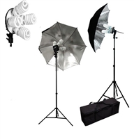 Pro 1600W PHOTO LIGHTING KIT STUDIO UMBRELLA LIGHT SET VIDEO PORTRAIT STILL LIFE