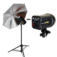 PRO 250 watt/second STROBE STUDIO FLASH MONOLIGHT master head Bowens compatible umbrella stand kit