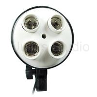 Photo Studio 4-socket light head with power cords