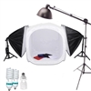 1200 Watt Boom Stand STUDIO IN A BOX PHOTO LIGHT TENT PHOTOGRAPHY SET Continuous Light Kit, 24" light tent with 4 pcs backdrops