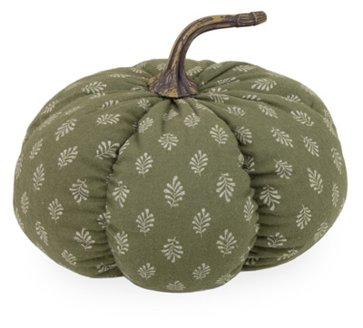 Med Olive Fabric Pumpkin