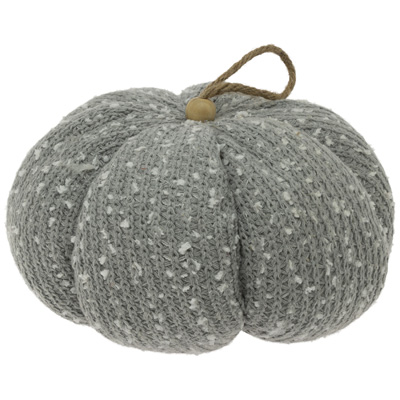 Grey Plush Speckle Pumpkin