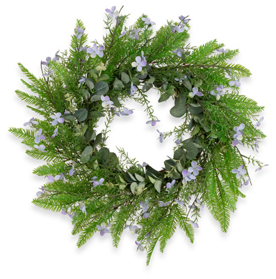 Purple Fern Wreath