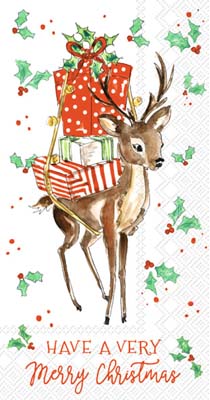 Rosanne Beck - Merry Little Deer Guest Towel