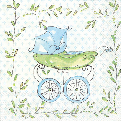 Blue Baby Carriage