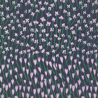 Marimekko Apilainen Blue/Lilac Cocktail Napkin