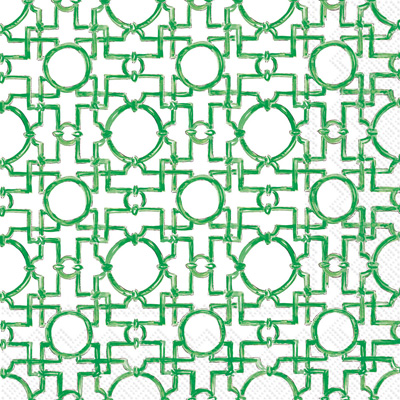 Aiko Cocktail Napkin green