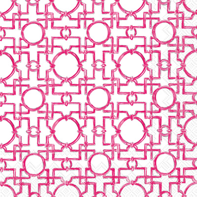 Aiko Cocktail Napkin pink