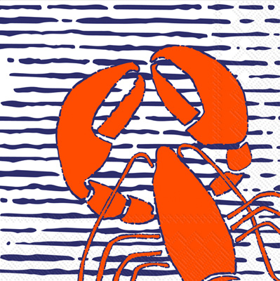 Waterline Lobster Cocktail Napkin