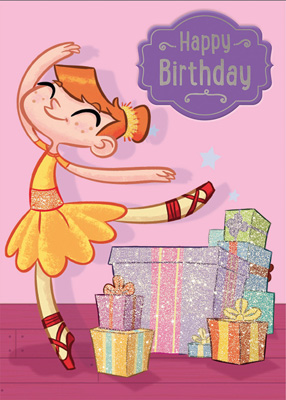 Cardooo Birthday Activity Card Ballet