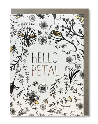 Cardooo Coloring Card Hello Petal