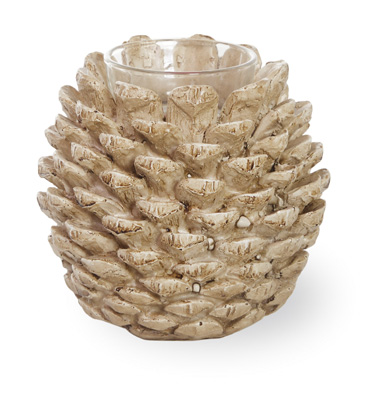 Pinecone Poetry Tealight Holder Natural