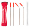 Red On the Go Straw Kit