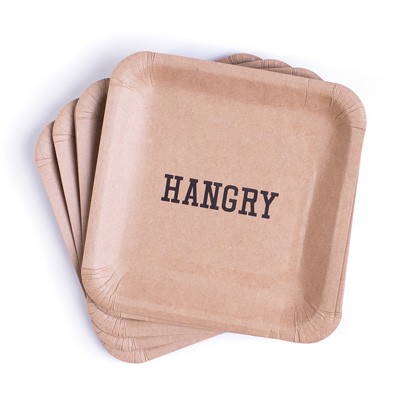 Eat Drink Host Hangry Grubbin Plates