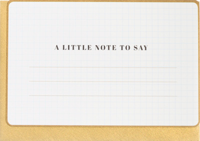 Enfant Terrible A Little Note to Say Card