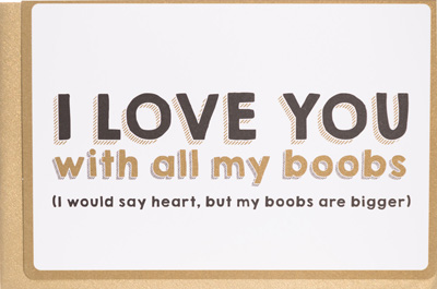 Enfant Terrible Boobs Card