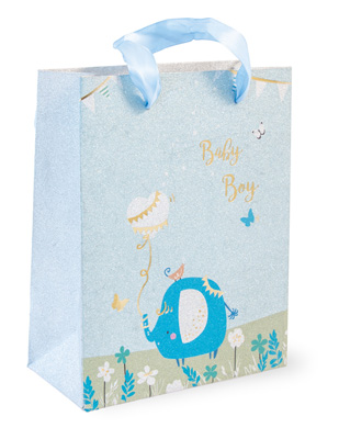 Baby Boy Blue Elephant Bag