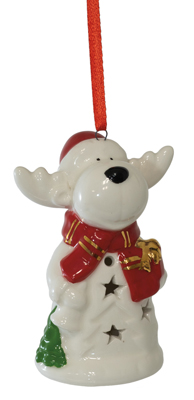 Rufus Reindeer LED Ornament