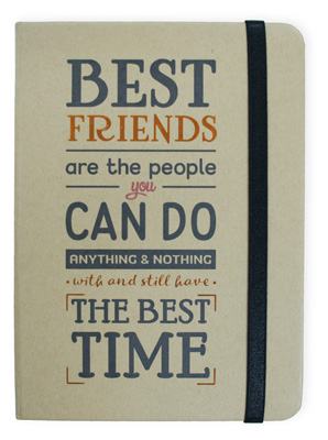 Best Friends Hard Kraft Journal Large