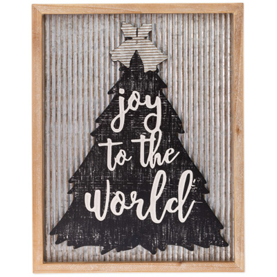 Joy To the World B&W Sign