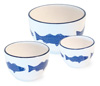 Nesting Bowls Striper Blue S3