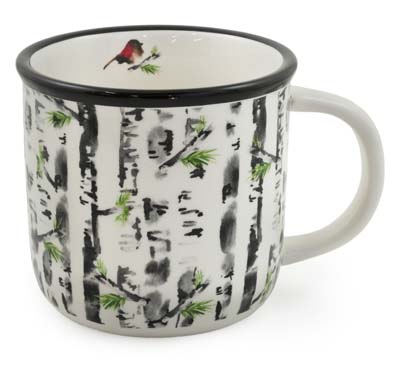 BIRD IN BIRCH MUG BRANCHES