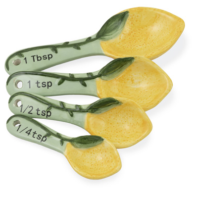 Painterly Lemons Measure Spoons