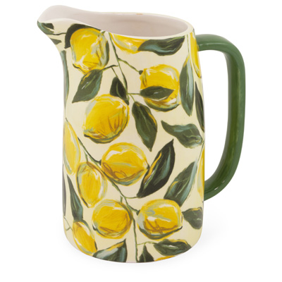 Painterly Lemons Pitcher