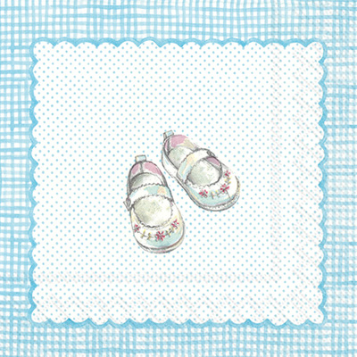 For My Little Baby Light Blue Lunch Napkin