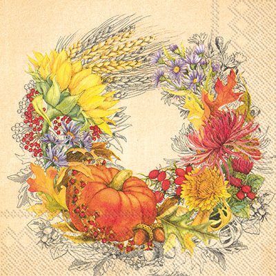 Beautiful Harvest Lunch Napkin