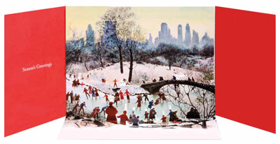 The MET Tait Skating in Central Park Boxed Pop-Up Holiday Cards