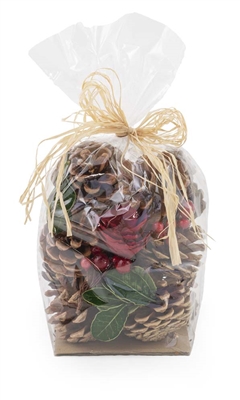 Pinecones & Red Berries Bag