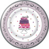 Fancy Cake Round Paper Dinner Plate