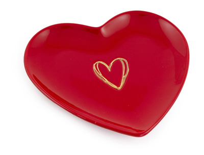 Red Heart Plate