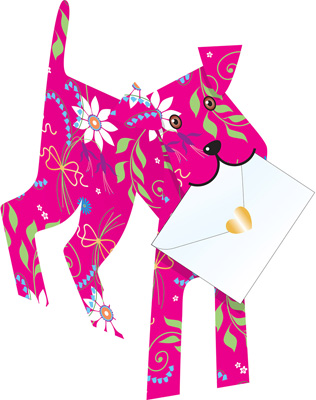 Special Delivery Joli Dog 3D Card