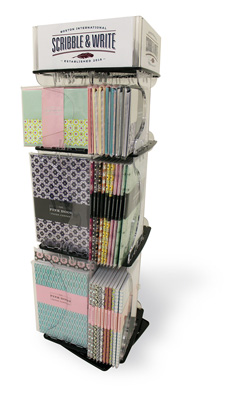 Display Solutions Notebook & Notecard Counter Spinner