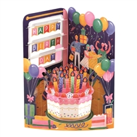 Birthday Celebration Swing Card