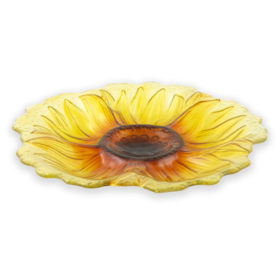 Sunflower Glass Plate