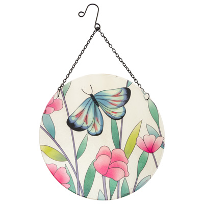 Floral Butterfly Sun Catcher