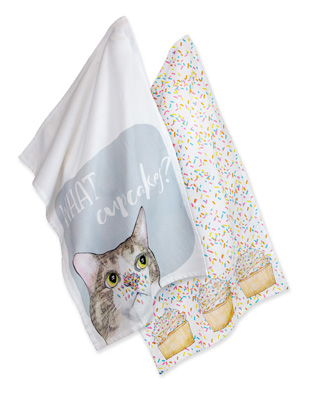 Cupcake Cat Tea Towels S2