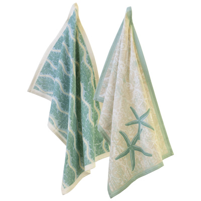 Laguna Shells Tea Towels (set of 2)