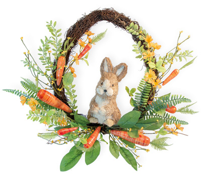 Baxter Bunny & Carrot Wreath