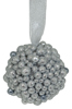 Silver Glitter Ball Ornament