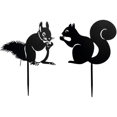 Squirrels Yard Stake (Set of 2)