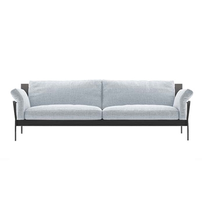 Black/Grey 6ft Couch