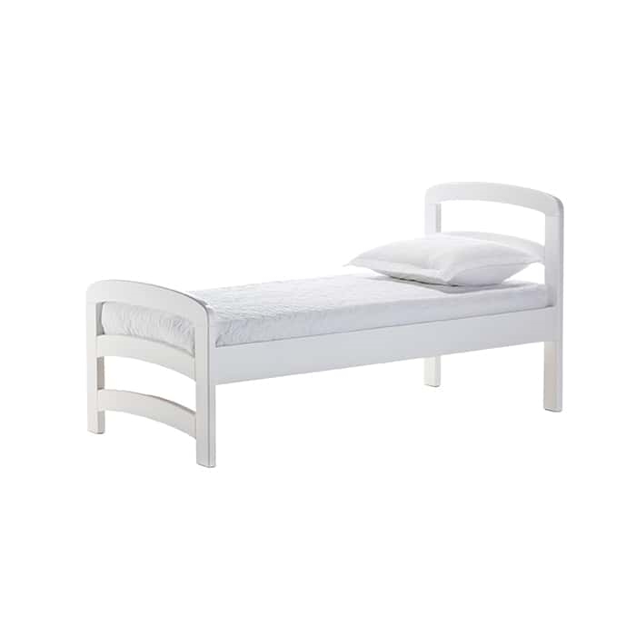 Toddler White Wooden Bed